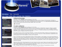 Tablet Screenshot of lanarena.de